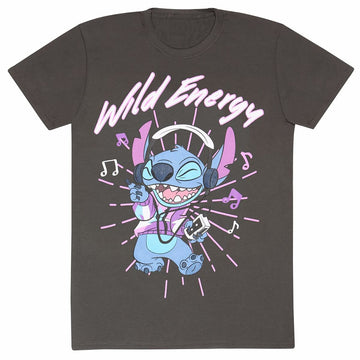 Kurzarm-T-Shirt Stitch Wild Energy Graphit Unisex