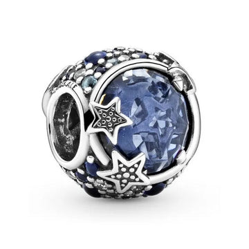 Charms für Damen Pandora CELESTIAL BLUE SPARKLING STARS