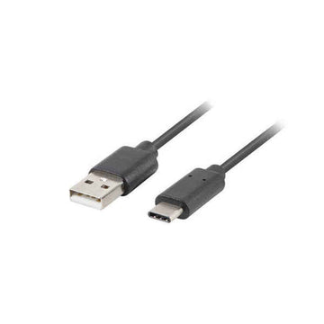 USB 2.0 A zu USB-C-Kabel Lanberg 480 Mb/s Schwarz