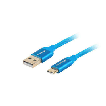 USB A zu USB-C-Kabel Lanberg Quick Charge 3.0 Blau