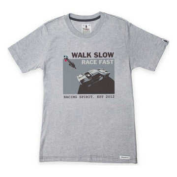 Herren Kurzarm-T-Shirt OMP Walk Slow Grau