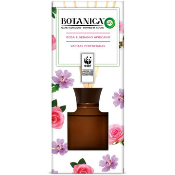 Parfümierte Stäbe Air Wick Botanica Rosa Afrikaner Geranie Natürliche Inhaltsstoffe (80 ml)