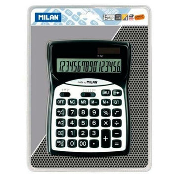 Taschenrechner Milan Schwarz Kunststoff 18,7 x 13,5 x 2,5 cm