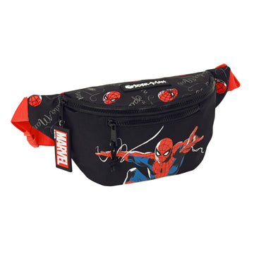 Gürteltasche Spiderman Hero Schwarz Für Kinder 23 x 12 x 9 cm