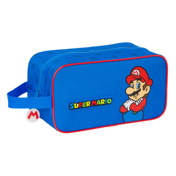Schuhtasche für die Reise Super Mario Play Blau Rot 29 x 15 x 14 cm