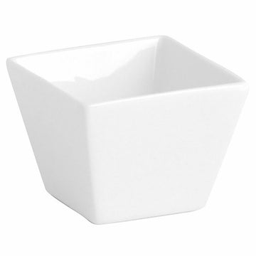 Tablett für Snacks Quid Chef aus Keramik Weiß (7,5 cm) (Pack 12x)