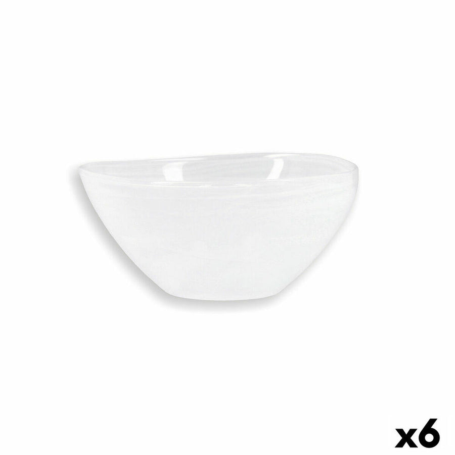 Salatschüssel Quid Boreal Ø 14 cm Weiß Glas (6 Stück) (Pack 6x)