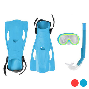 Tauchbrille mit Schnorchel und Flossen Für kinder Pvc