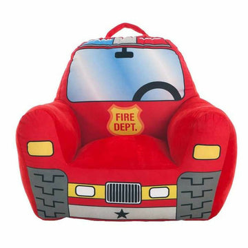 Kindersessel Feuerwehrauto 52 x 48 x 51 cm Rot Acryl (52 x 48 x 51 cm)