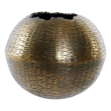 Vase DKD Home Decor Golden Aluminium Glam (29 x 29 x 24 cm)