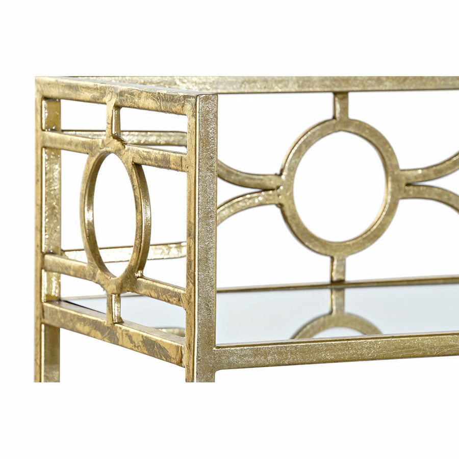 Konsole DKD Home Decor Spiegel Gold Metall (127 x 23 x 90 cm)