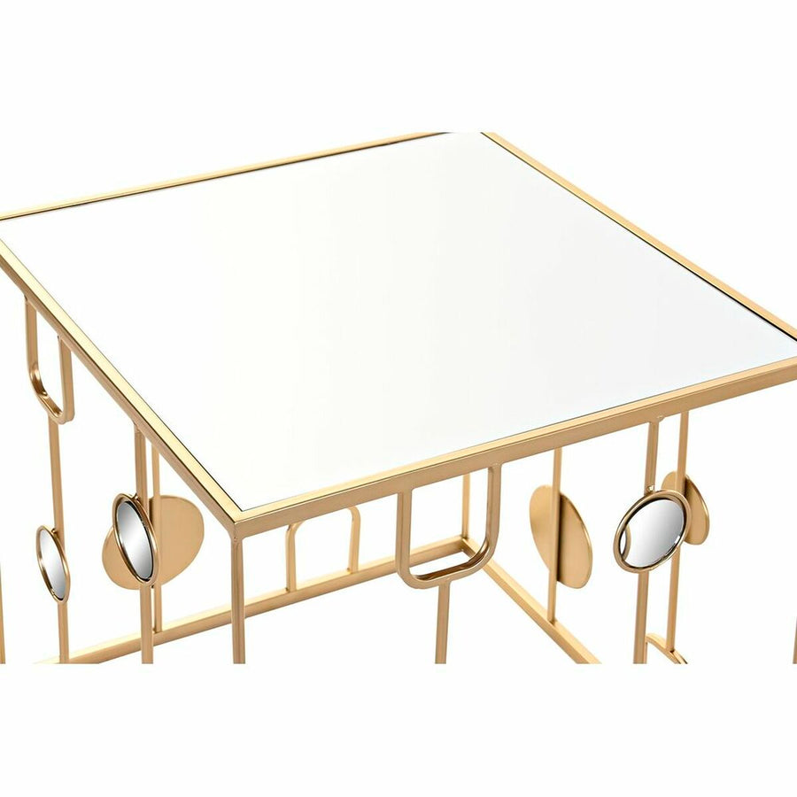 2nd-Set Tischchen DKD Home Decor Gold 50 x 50 x 50 cm