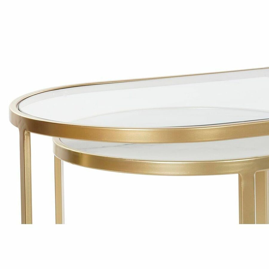 3er-Set Tischchen DKD Home Decor Gold 100 x 40 x 45 cm