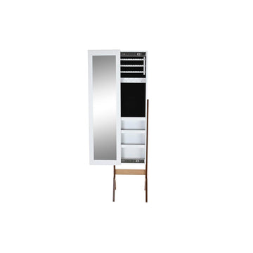 Schmuckständer DKD Home Decor Spiegel Samt MDF Traditionell (35,7 x 35,8 x 154 cm)