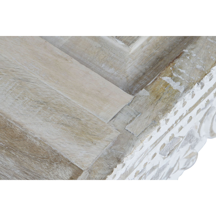 Beistelltisch DKD Home Decor Weiß Mango-Holz 89 x 63,5 x 25,4 cm