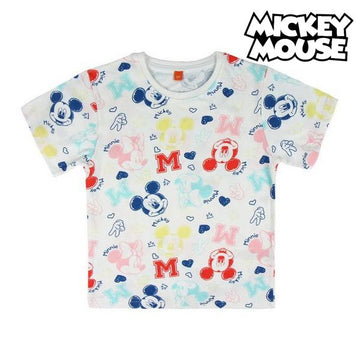 Kurzarm-T-Shirt für Kinder Mickey Mouse 73717 Weiß