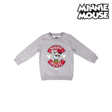 Sweatshirt ohne Kapuze für Mädchen Minnie Mouse Grau