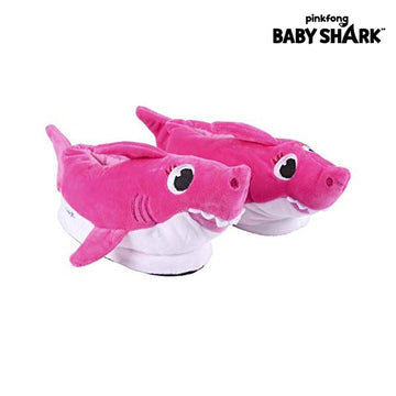 Hausschuhe für Kinder 3D Baby Shark Rosa