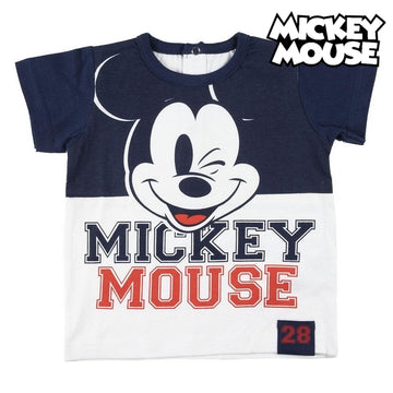 Kurzarm-T-Shirt für Kinder Mickey Mouse Blau