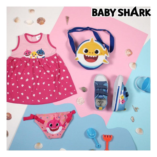 Bikiniunterteil für Mädchen Baby Shark Rosa