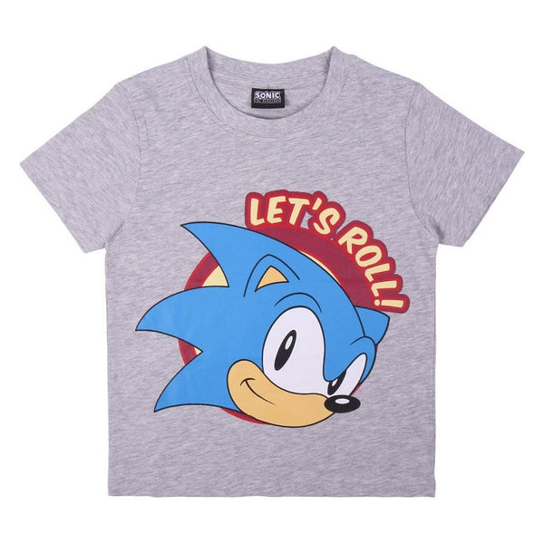Kurzarm-T-Shirt für Kinder Sonic Grau