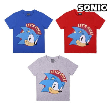 Kurzarm-T-Shirt für Kinder Sonic Rot