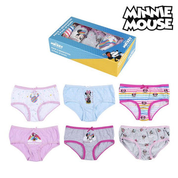 Unterhosen-Packung für Mädchen Minnie Mouse Bunt (5 uds)