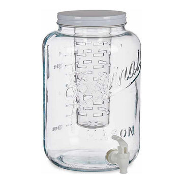 Kanne Durchsichtig Wasserhahn Kühlgerät Metall Kunststoff Glas (8000 ml)