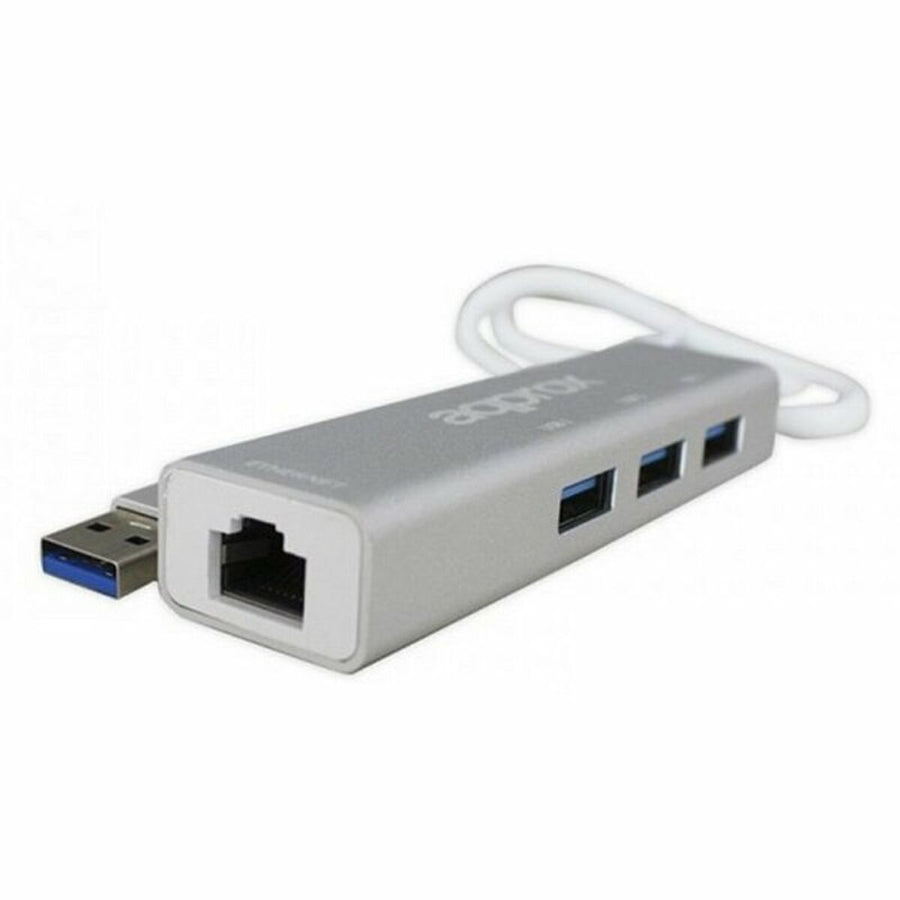 Netzadapter approx! APPC07GHUB LAN 10/100/1000 USB 3.0 Grau