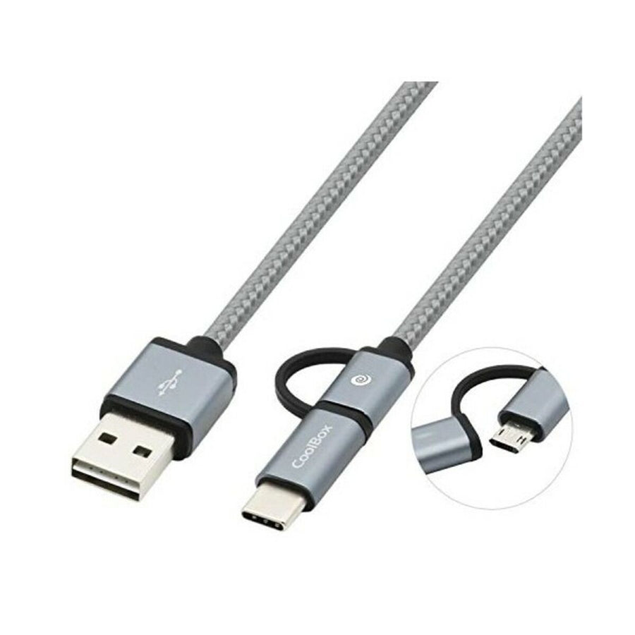 USB-Kabel auf Micro-USB und USB C CoolBox COO-CAB-U2MC