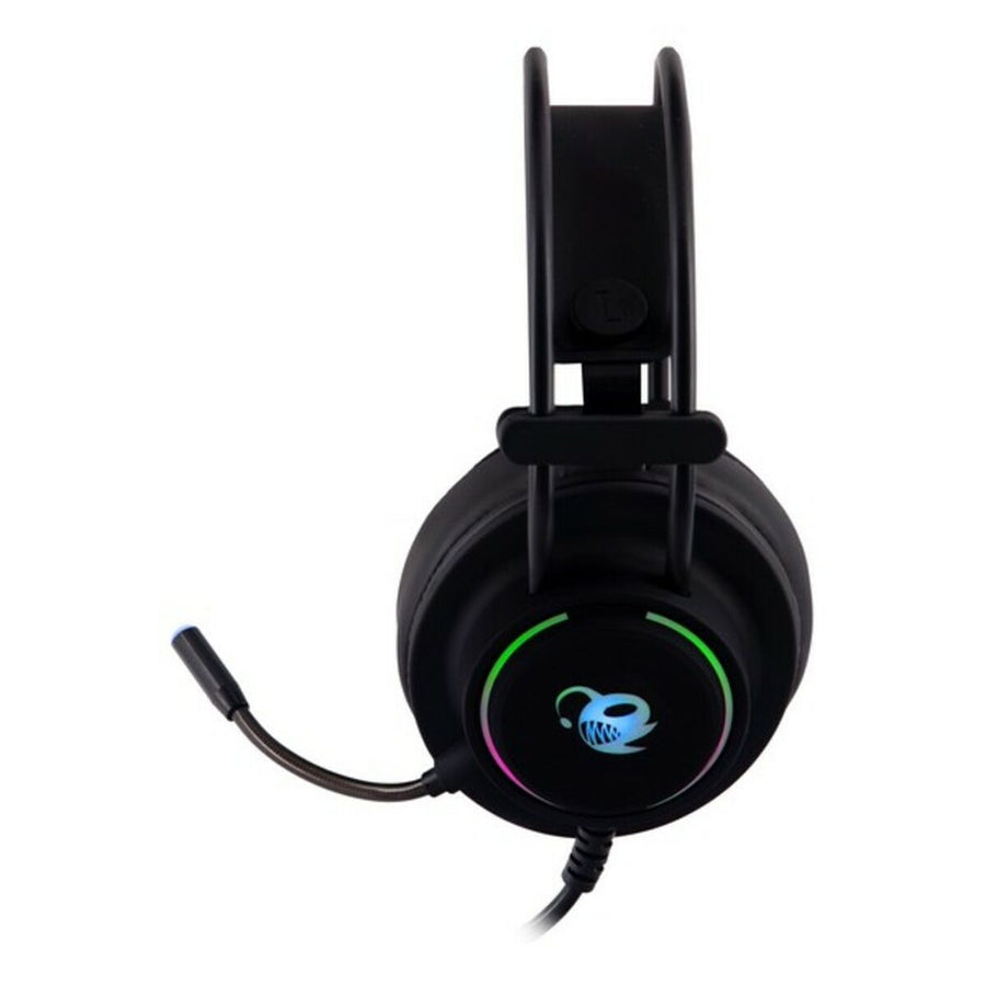 Gaming Headset mit Mikrofon CoolBox DG-AUR-01 Schwarz