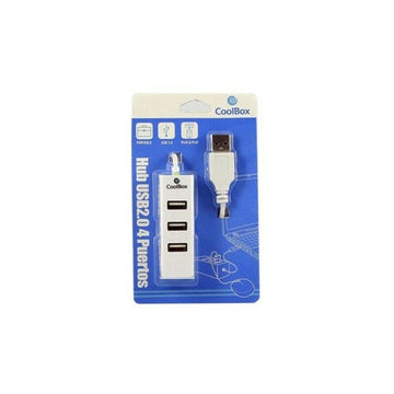 3-Port USB Hub CoolBox HUBCOO190 Weiß