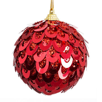 Weihnachtsbaumkugeln Rot Kunststoff Polyfoam 10 x 10 x 10 cm (3 Stück)