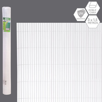 Sichtschutz Weiß PVC 1 x 300 x 150 cm