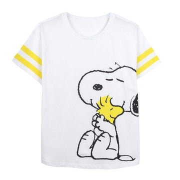 Damen Kurzarm-T-Shirt Snoopy