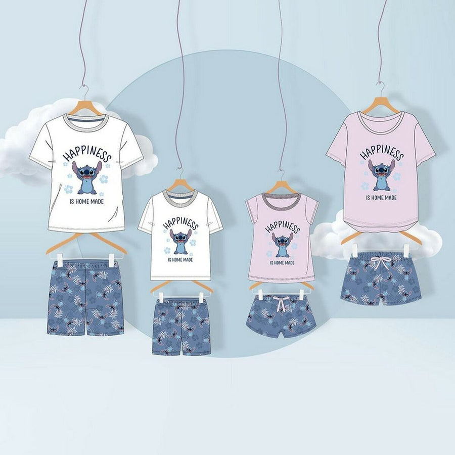 Sommer-Schlafanzug Stitch Blau