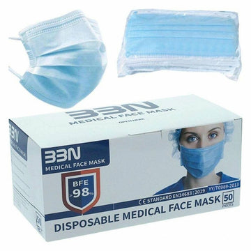 Hygienische Maske Blau Erwachsener (50 uds)