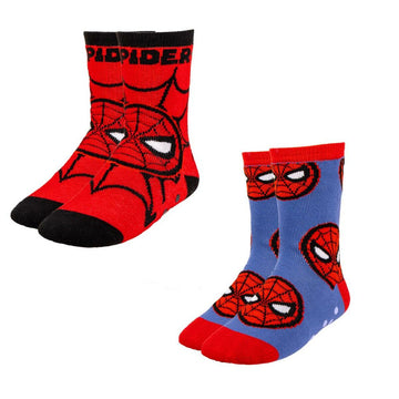 Anti-Rutsch-Socken Spiderman 2 Stück Bunt