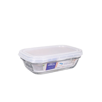 Rechteckige Lunchbox mit Deckel Duralex Freshbox 400 ml Durchsichtig rechteckig
