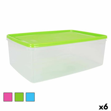 Rechteckige Lunchbox mit Deckel rechteckig 8 L 36 x 24,5 x 13 cm (6 Stück)