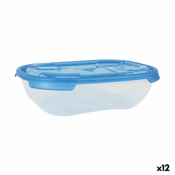 Lunchbox-Set Tontarelli Nuvola 500 ml Blau rechteckig 4 Stücke (12 Stück)