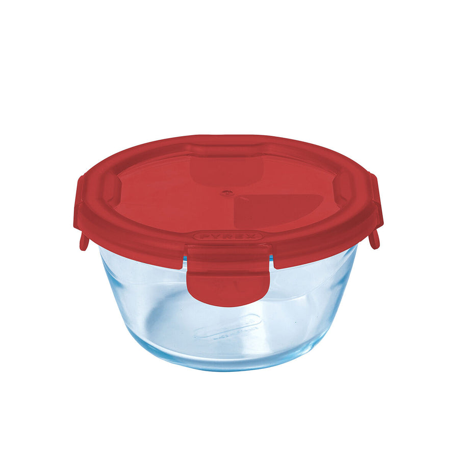 Lunchbox hermetisch Pyrex Cook & go Rot Glas (600 ml) (6 Stück)