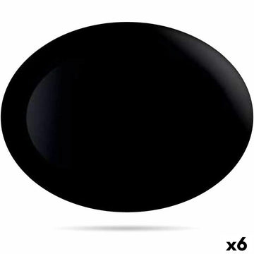 Kochschüssel Luminarc Diwali Negro Schwarz Glas 35 x 24 cm (6 Stück)