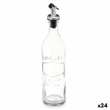 Ölfläschchen Mit Relief Durchsichtig Glas 500 ml (24 Stück)