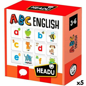 Spiel Kindererziehung HEADU ABC English (5 Stück)