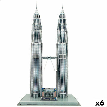 3D Puzzle Colorbaby Petronas Towers 27 x 51 x 20 cm (6 Stück)